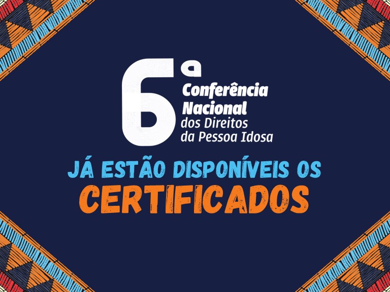 Certificados de participação da 6ª CONADIPI já estão disponíveis